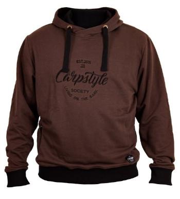 Carpstyle mikina brown forest hoodie - xl