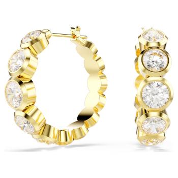 Swarovski Módní pozlacené náušnice kruhy Imber 5711483