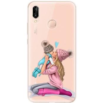 iSaprio Kissing Mom - Blond and Boy pro Huawei P20 Lite (kmbloboy-TPU2-P20lite)