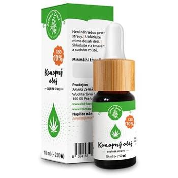 Zelená země CBD Konopný olej 10 ml, 10% (8594183380520)