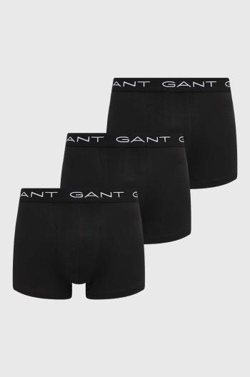 Boxerky Gant 3-pack pánské, černá barva, 900013003