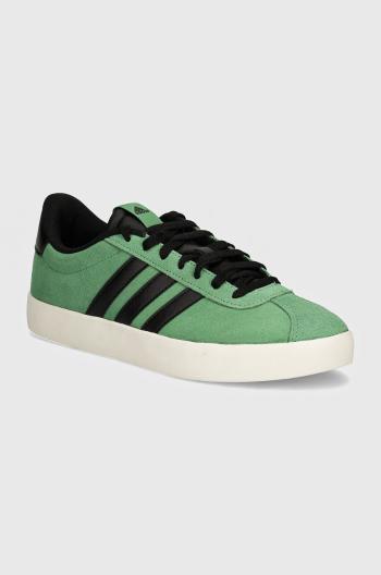 Semišové sneakers boty adidas Vl Court zelená barva, IF4459