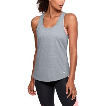 Dámské funkční tílko Under Armour Threadborne Streaker Tank  Steel Light Heather  S