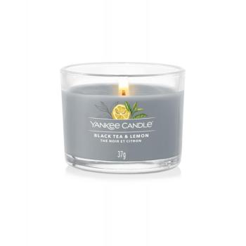 Yankee Candle Votivní svíčka ve skle Black Tea & Lemon 37 g