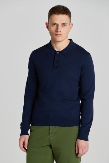 SVETR GANT FINE COTTON POLO CLASSIC BLUE