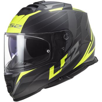 Moto helma LS2 FF800 Storm Nerve  XXL (63-64)  Matt Black H-V Yellow