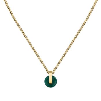 Trussardi Pozlacený dámský náhrdelník s achátem T-Round TJAYF03