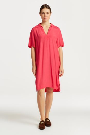 ŠATY GANT RELAXED TUNIC DRESS MAGENTA PINK