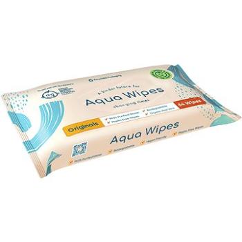 Aqua Wipes BIO Aloe Vera 100% rozložitelné ubrousky 99% vody, 64 ks (5060180400583)