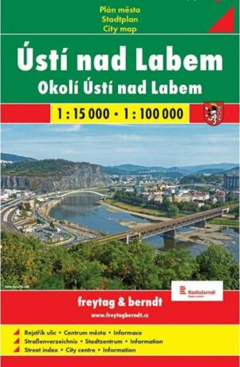 Ústí nad Labem mapa 1:15 000