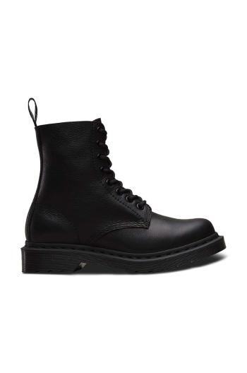 Kožené workery Dr. Martens 1460 Pascal MONO dámské, černá barva, na plochém podpatku, 24479001