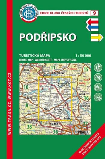 KČT 9 Podřipsko 1:50 000 Turistická mapa