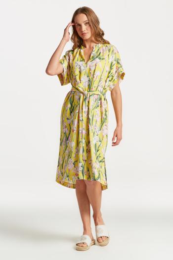 ŠATY GANT RELAXED IRIS PRINT CAFTAN DRESS CANARY YELLOW