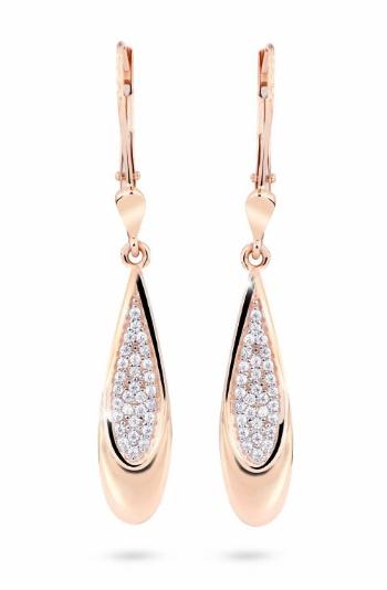 Cutie Jewellery Luxusní zlaté náušnice se zirkony Z8052-55-10-X-4