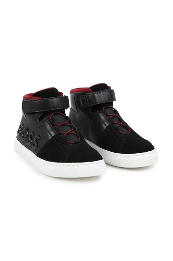 Dětské sneakers boty BOSS černá barva, J51317