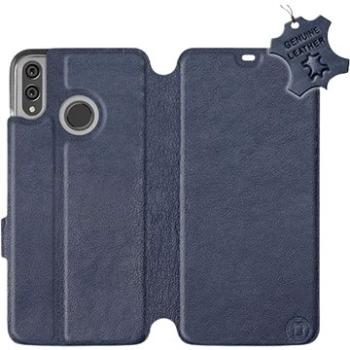 Flip pouzdro na mobil Honor 8X - Modré - kožené -   Blue Leather (5903226519620)