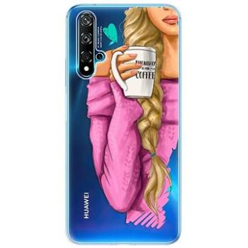 iSaprio My Coffe and Blond Girl pro Huawei Nova 5T (coffblon-TPU3-Nov5T)