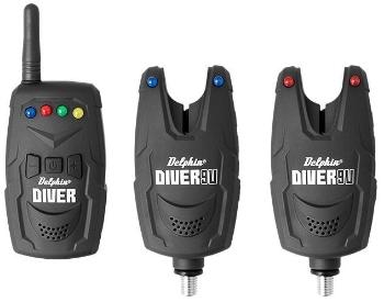 Delphin DIVER 9V 2+1 Červená-Modrá Signalizátor záběru