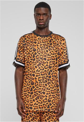 Urban Classics Oversized  Mesh AOP Tee orangeleopard - XXL