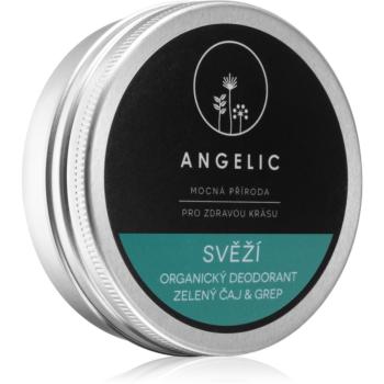 Angelic Organický deodorant "Svěží" Zelený čaj & Grapefruit krémový deodorant 50 ml