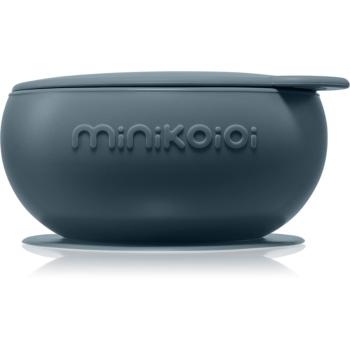 Minikoioi Bowl Deep Blue silikonová miska s přísavkou 1 ks