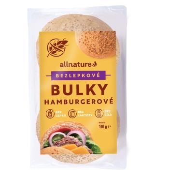 Allnature Bezlepkové hamburgerové bulky 140 g