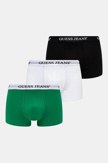 Boxerky Guess Jeans 3-pack pánské, zelená barva, M4BZ48 K6YW1