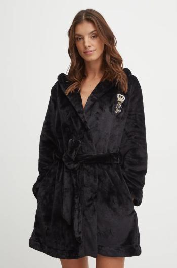 Župan Juicy Couture HOODED ROBE černá barva, JCLRB224505