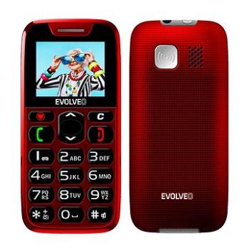 EVOLVEO EasyPhone červený (EP-500-RED)