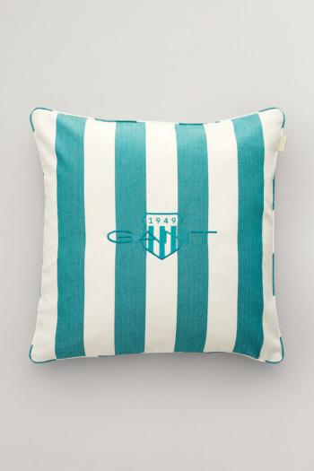 POVLAK NA POLŠTÁŘ GANT STRIPE ARCHIVE SHIELD CUSHION 50X50 OCEAN TURQUOSIE