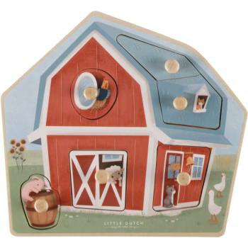 Little Dutch Little Farm Wooden Puzzle puzzle z dreva 12 m+ 1 ks