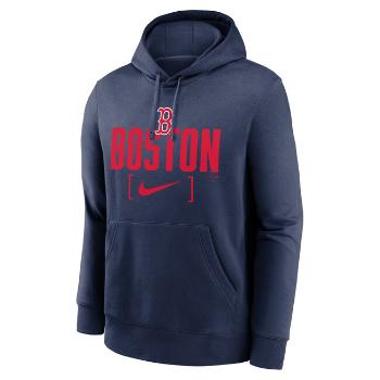 Nike Sweatshirt Men's MLB Club Slack Fleece Hood Boston Red Sox midnight navy - L