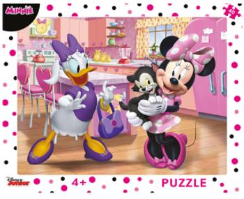 Puzzle deskové Minnie růžová 40 dílků