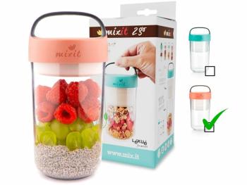 Mixit 2go - Uzsonnás doboz (pasztell rózsaszín)