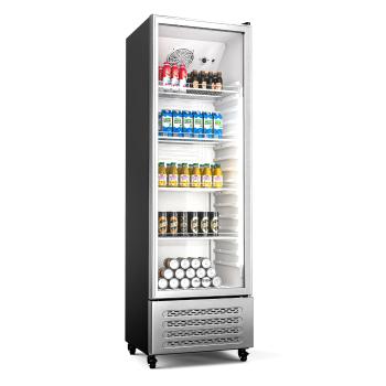 Klarstein Chladnička na nápoje GrandCooler, 306 l, LED osvětlení, s kolečky, 4 police