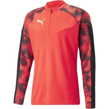 Puma INDIVIDUALFINAL 1/4 ZIP TOP Pánské sportovní triko, oranžová, velikost