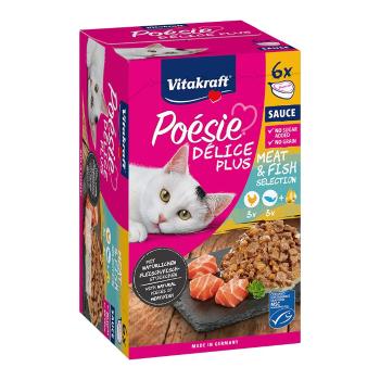 Vitakraft Poésie Délice Plus kuřecí + losos 6x85 g