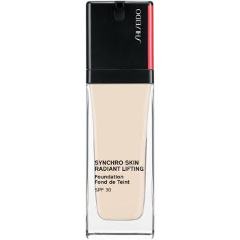 Shiseido Synchro Skin Radiant Lifting Foundation élénkítő lifting make-up SPF 30 árnyalat 110 Alabaster 30 ml