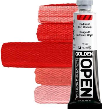 Golden Artist Colors Open Akrylová barva Cadmium Red Medium 59 ml 1 ks