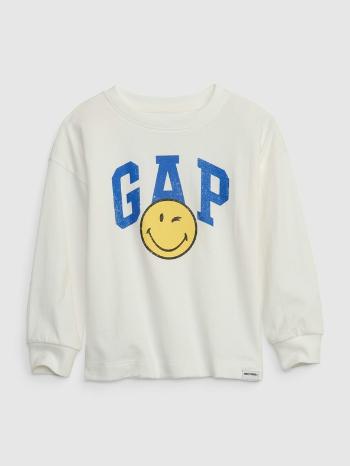 GAP Gap & Smiley® Triko dětské Bílá