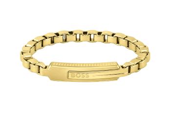 Hugo Boss Slušivý pozlacený náramek Orlado 1580357 17,5 cm
