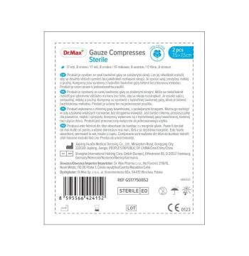 Dr. Max Gauze Compresses Sterile 7,5 x 7,5 cm 2 ks