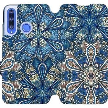 Flipové pouzdro na mobil Honor 20 Lite - V108P Modré mandala květy (5903226899234)