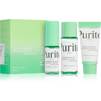 Purito Wonder Releaf Centella Mini Kit Unscented cestovní sada pro citlivou a podrážděnou pleť