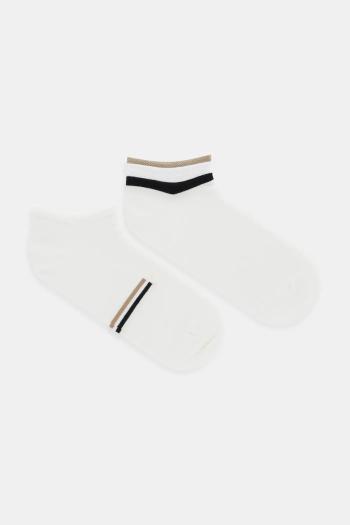 Ponožky BOSS 2-pak béžová farba, 50543591