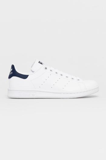 Boty adidas Originals Stan Smith bílá barva, na plochém podpatku, H68621