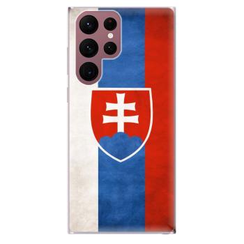 Odolné silikonové pouzdro iSaprio - Slovakia Flag - Samsung Galaxy S22 Ultra 5G