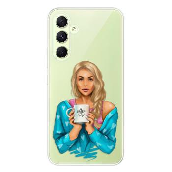 Odolné silikonové pouzdro iSaprio - Coffe Now - Blond - Samsung Galaxy A54 5G