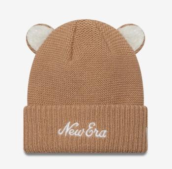 Dětský kulich Child New Era Teddy Bear Ears Beige Cuff Knit Beanie Hat - Child