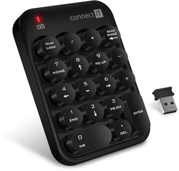 Numerikus billentyűzet CONNECT IT NumCALC CKB-0071-BK, fekete